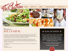 Tablet Screenshot of chateaucatering.com